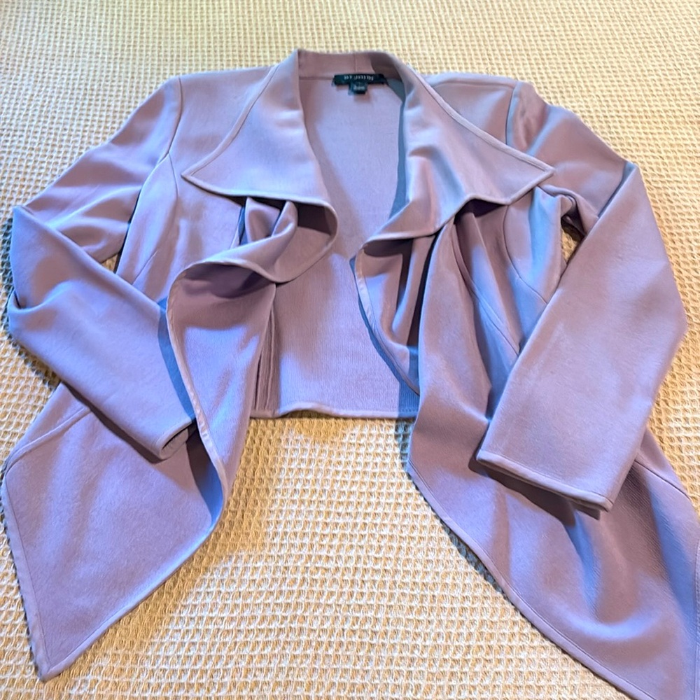 St. John Boutique Lavender High Low Jacket Sz 6